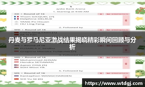 丹麦与罗马尼亚激战结果揭晓精彩瞬间回顾与分析